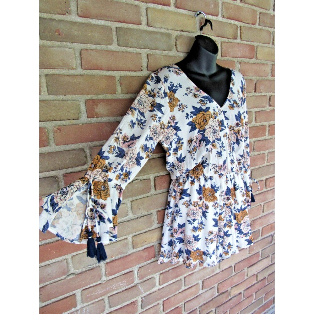 American Eagle Outfitters AE Romper Floral Women's Medium Boho Festival Western